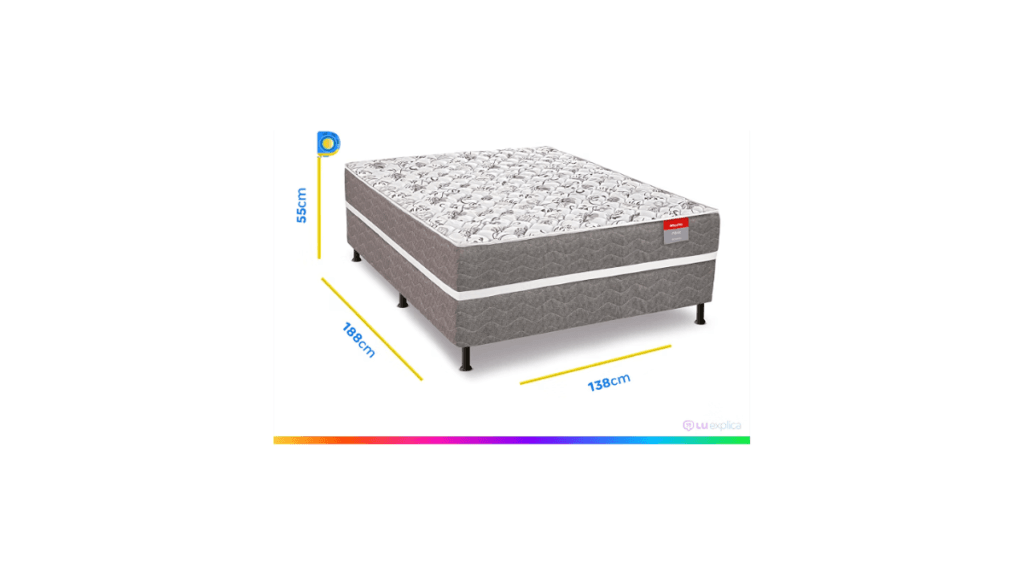 Cama Box Conjugada Casal Espuma Fenix
