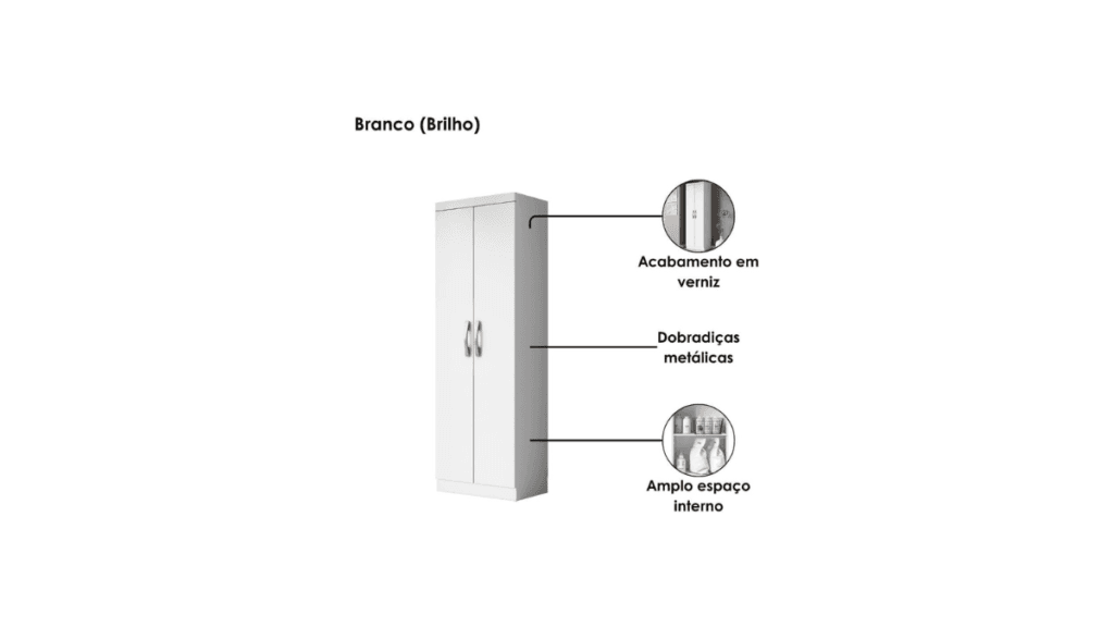 Armário Multiuso 2 Portas Aramóveis  