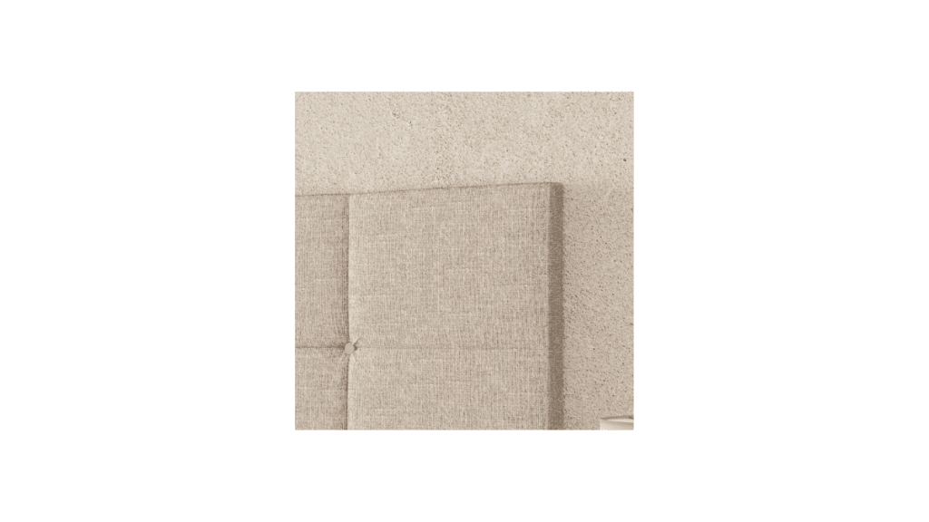 Cabeceira Bia 1,60 bege em linho para cama box