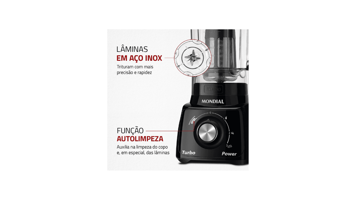 Liquidificador Mondial Turbo