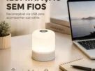 Luminária de Mesa Touch Recarregável
