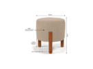 Kit 2 Puff Redondo Decorativo Thor