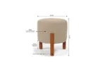 Kit 2 Puff Redondo Decorativo Thor