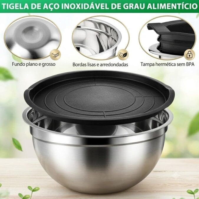 Como usar e cuidar do Conjunto de Tigelas de Inox