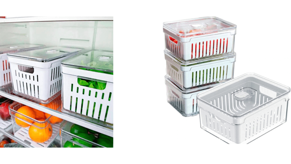 Kit 4 Organizadores Organizer: Vale a Pena Comprar? 3 Vantagens em relação a guardar alimentos soltos na geladeira